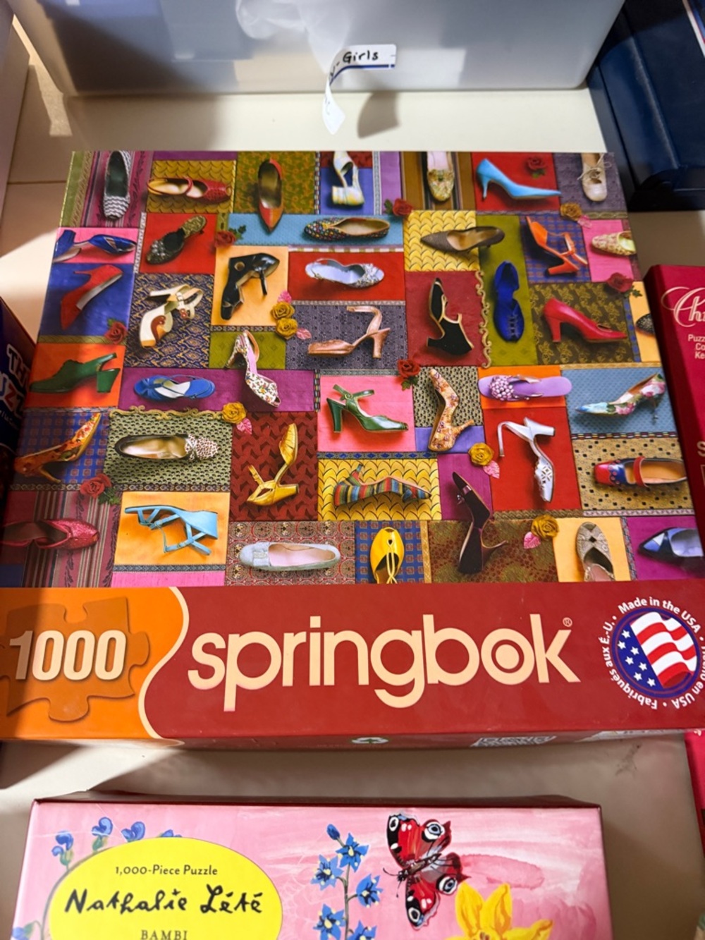 Springbok 1000-Piece Women's Shoe Collage Puzzle - Multicolor